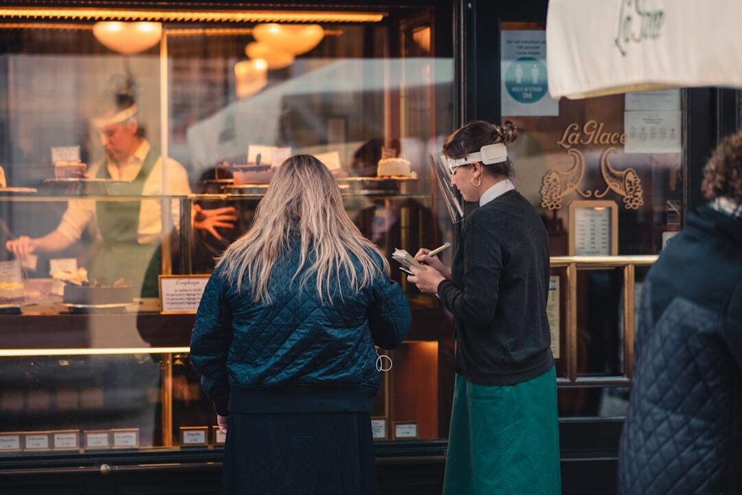Portrait of a Danish woman shopkeeper