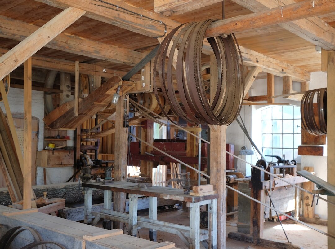 Danish craftsman working in his workshop